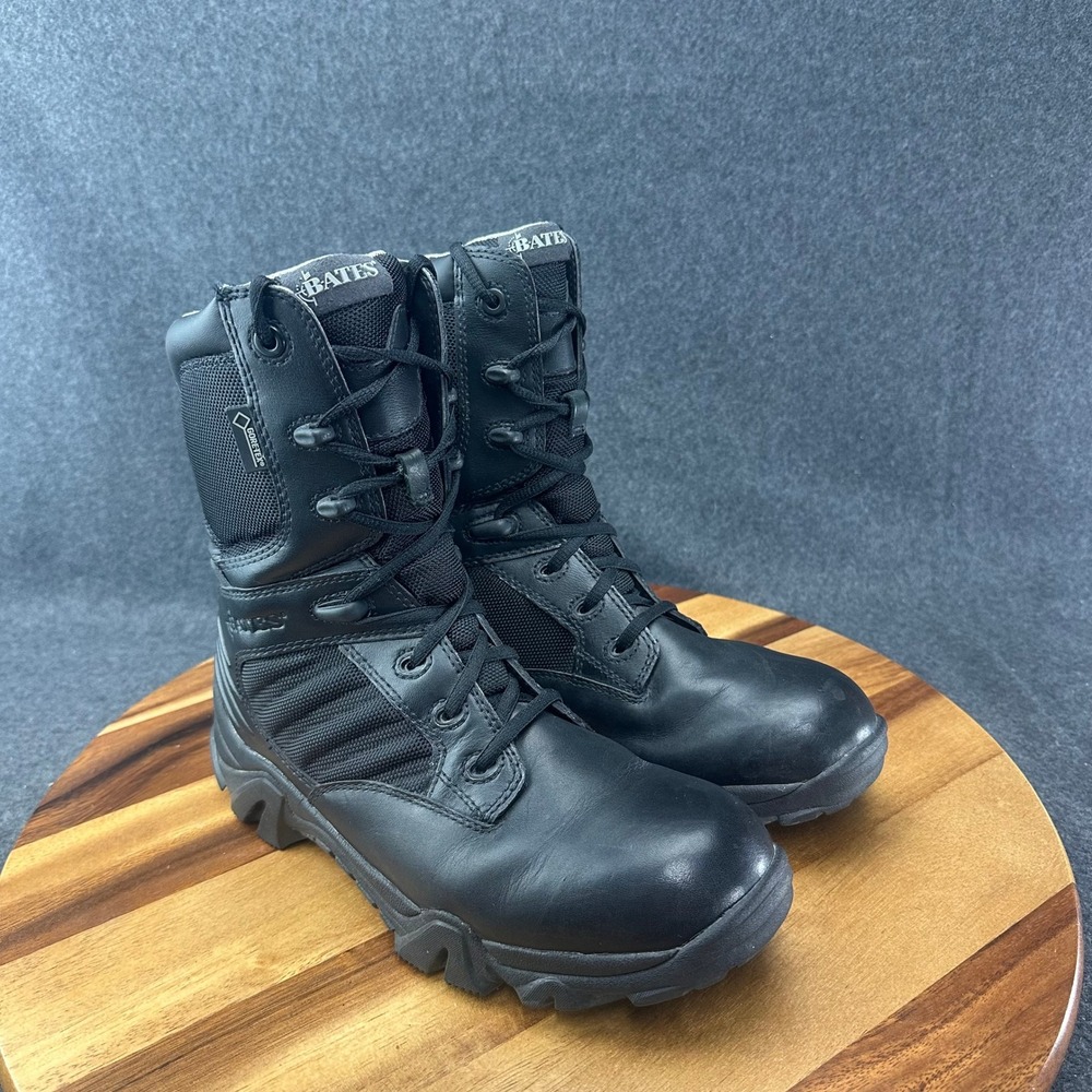 Bates Mens GX-8 Gore-Tex Waterproof Side Zip Tactical Boots Black E02268 Size 7 - Picture 3 of 10